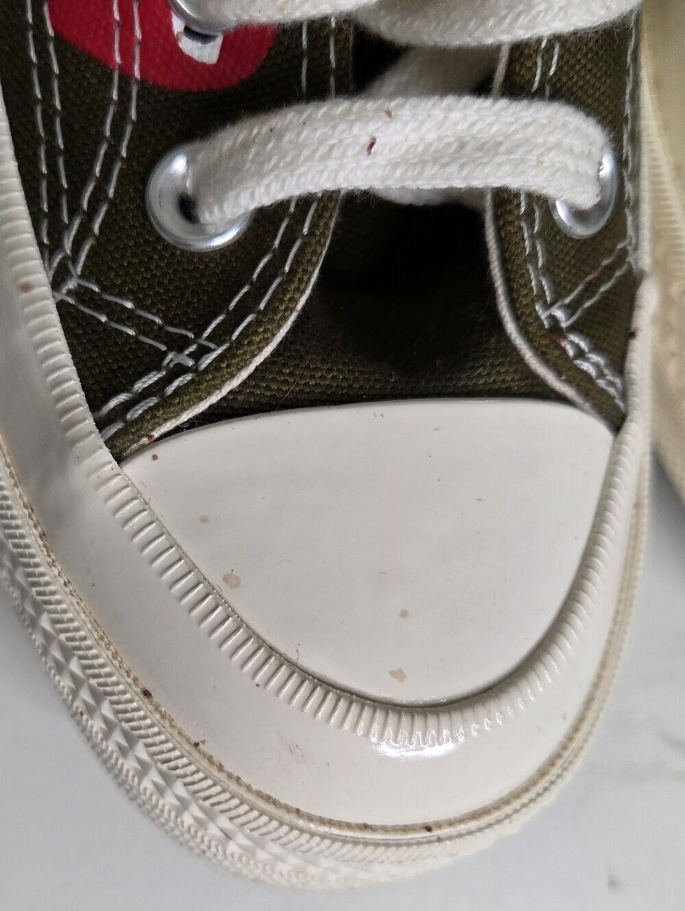 Comme des Garçons Play x Converse Chuck 70 Top High Multi Heart Womens Sz 7 - Picture 5 of 15